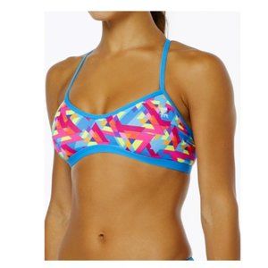 TYR / XS / Women's Le Reve Mojave Neon Geometric Racerback Pullover Bikini Top
